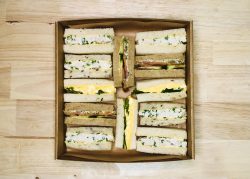 Spring Racing finger sandwich platter